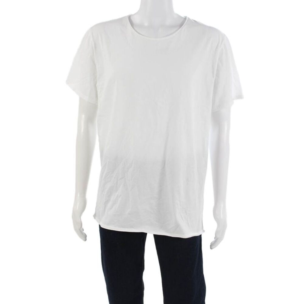 Drykorn for Beautiful People Mens White Cotton Round Neck T-Shirt Size XL
